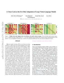 A Closer Look at the Few-Shot Adaptation of Large Vision-Language Models