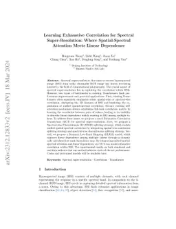 Learning Exhaustive Correlation for Spectral Super-Resolution: Where
  Spatial-Spectral Attention Meets Linear Dependence