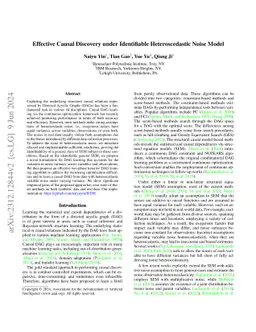 Effective Causal Discovery under Identifiable Heteroscedastic Noise
  Model
