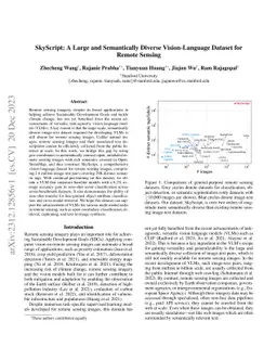 SkyScript: A Large and Semantically Diverse Vision-Language Dataset for
  Remote Sensing