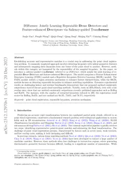 D3Former: Jointly Learning Repeatable Dense Detectors and
  Feature-enhanced Descriptors via Saliency-guided Transformer