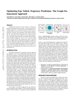 Optimizing Ego Vehicle Trajectory Prediction: The Graph Enhancement
  Approach