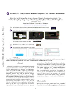ASSISTGUI: Task-Oriented Desktop Graphical User Interface Automation