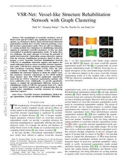 VSR-Net: Vessel-like Structure Rehabilitation Network with Graph
  Clustering