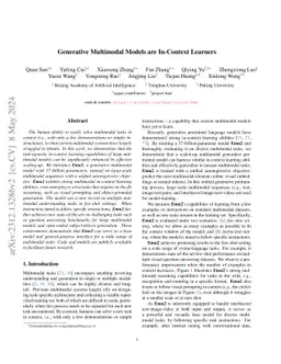 Generative Multimodal Models are In-Context Learners