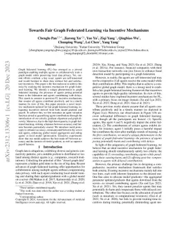 Towards Fair Graph Federated Learning via Incentive Mechanisms