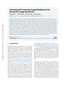 Unlocking Pre-trained Image Backbones for Semantic Image Synthesis