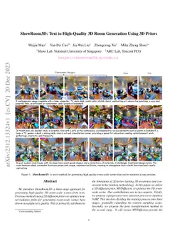 ShowRoom3D: Text to High-Quality 3D Room Generation Using 3D Priors