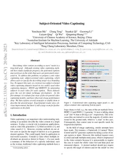 Subject-Oriented Video Captioning