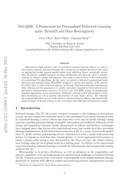 Fed-QSSL: A Framework for Personalized Federated Learning under Bitwidth
  and Data Heterogeneity