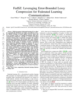 FedSZ: Leveraging Error-Bounded Lossy Compression for Federated Learning
  Communications