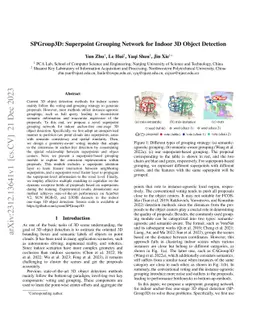 SPGroup3D: Superpoint Grouping Network for Indoor 3D Object Detection