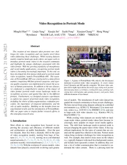 Video Recognition in Portrait Mode