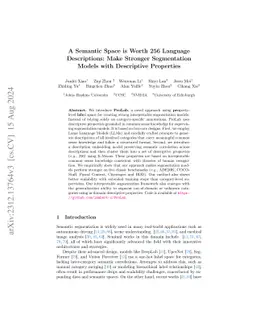 A Semantic Space is Worth 256 Language Descriptions: Make Stronger
  Segmentation Models with Descriptive Properties