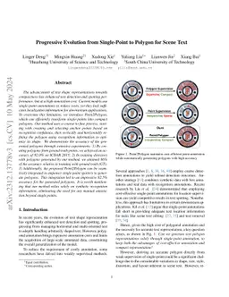 Progressive Evolution from Single-Point to Polygon for Scene Text