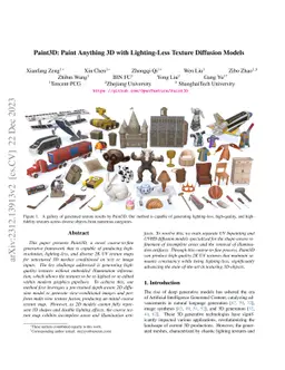 Paint3D: Paint Anything 3D with Lighting-Less Texture Diffusion Models