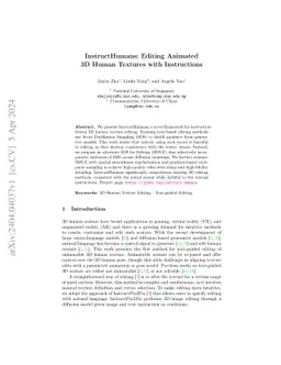 InstructHumans: Editing Animated 3D Human Textures with Instructions