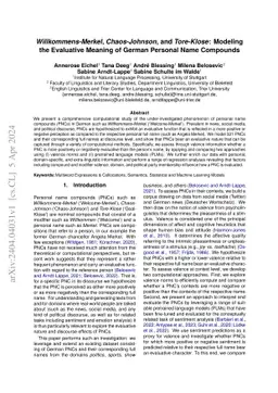 Willkommens-Merkel, Chaos-Johnson, and Tore-Klose: Modeling the
  Evaluative Meaning of German Personal Name Compounds