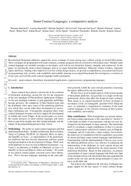 Smart Contract Languages: a comparative analysis