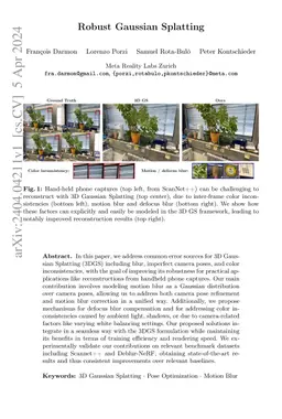 Robust Gaussian Splatting