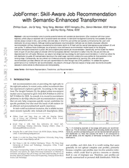 JobFormer: Skill-Aware Job Recommendation with Semantic-Enhanced
  Transformer