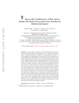 Idea-2-3D: Collaborative LMM Agents Enable 3D Model Generation from
  Interleaved Multimodal Inputs