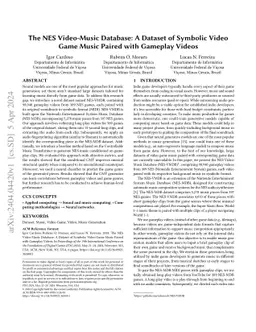 The NES Video-Music Database: A Dataset of Symbolic Video Game Music
  Paired with Gameplay Videos