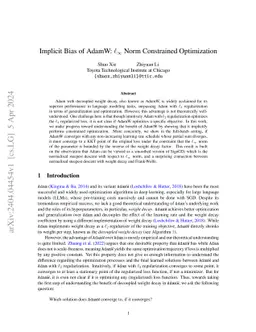 Implicit Bias of AdamW: $\ell_\infty$ Norm Constrained Optimization