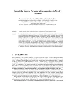 Beyond the Known: Adversarial Autoencoders in Novelty Detection