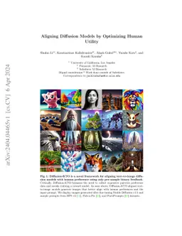 Aligning Diffusion Models by Optimizing Human Utility