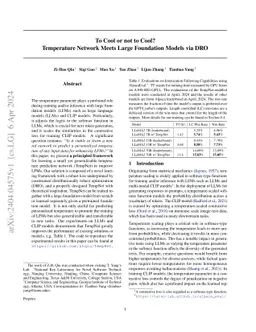 To Cool or not to Cool? Temperature Network Meets Large Foundation
  Models via DRO