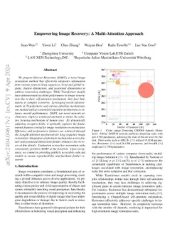 Empowering Image Recovery_ A Multi-Attention Approach