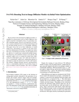 InitNO: Boosting Text-to-Image Diffusion Models via Initial Noise
  Optimization