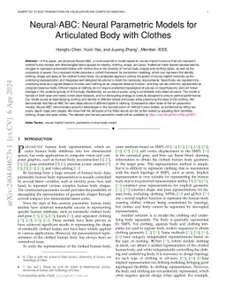 Neural-ABC: Neural Parametric Models for Articulated Body with Clothes