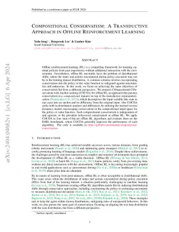 Compositional Conservatism: A Transductive Approach in Offline
  Reinforcement Learning