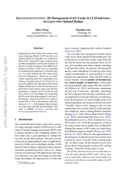 SqueezeAttention: 2D Management of KV-Cache in LLM Inference via
  Layer-wise Optimal Budget