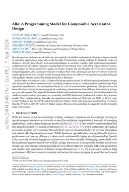 Allo: A Programming Model for Composable Accelerator Design