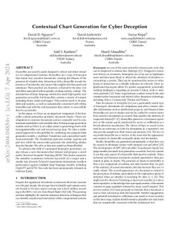 Contextual Chart Generation for Cyber Deception
