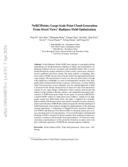 NeRF2Points: Large-Scale Point Cloud Generation From Street Views'
  Radiance Field Optimization