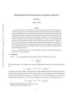 High-dimensional bootstrap and asymptotic expansion