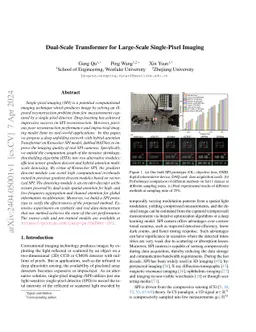 Dual-Scale Transformer for Large-Scale Single-Pixel Imaging