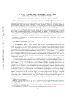 A Structure-Guided Gauss-Newton Method for Shallow ReLU Neural Network