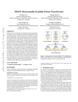 HSViT: Horizontally Scalable Vision Transformer