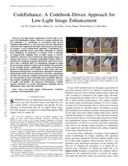 CodeEnhance: A Codebook-Driven Approach for Low-Light Image Enhancement