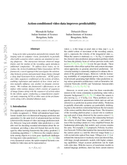 Action-conditioned video data improves predictability