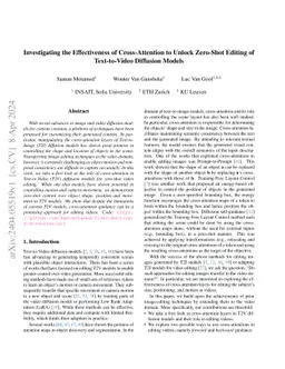 Investigating the Effectiveness of Cross-Attention to Unlock Zero-Shot
  Editing of Text-to-Video Diffusion Models