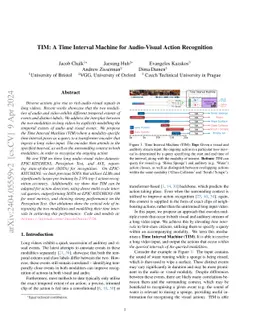 TIM: A Time Interval Machine for Audio-Visual Action Recognition