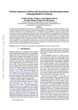 Chinese Sequence Labeling with Semi-Supervised Boundary-Aware Language
  Model Pre-training