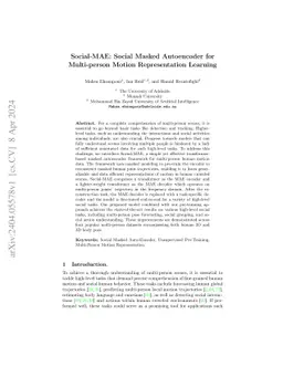 Social-MAE: Social Masked Autoencoder for Multi-person Motion
  Representation Learning