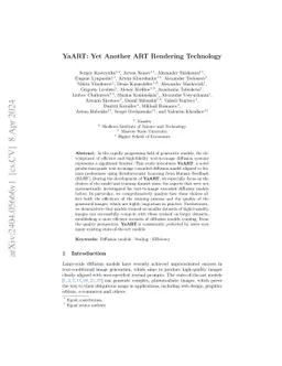 YaART: Yet Another ART Rendering Technology